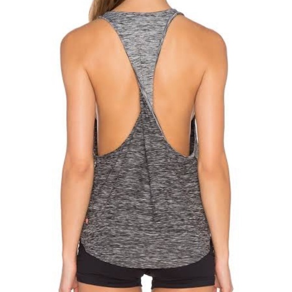 Vimmia Dark Grey Twist Back Athletic Workout Tank Top Size Medium - Picture 1 of 4